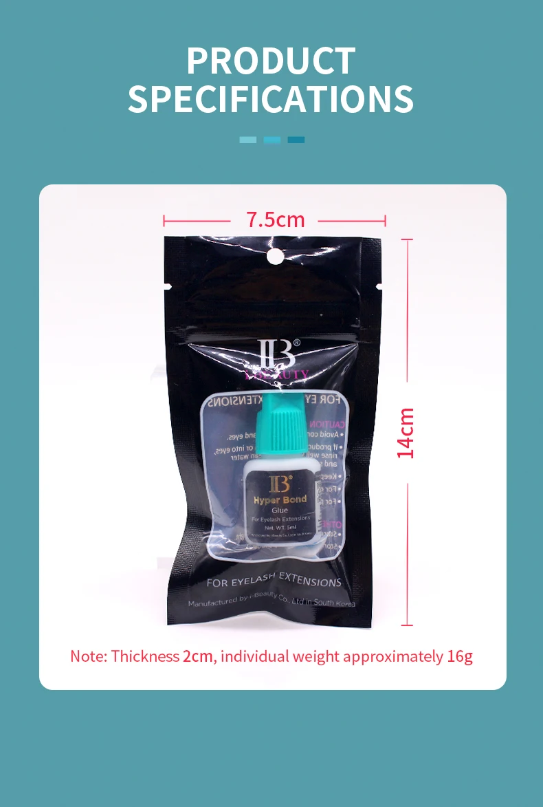 1 Flasche IBeauty Hyper Bond Kleber Fake Wimpernverlängerung IB Kleber 0,5 s Schnell trocknend Langlebig Korea Beauty Shop Starke Lieferungen – Detail 9