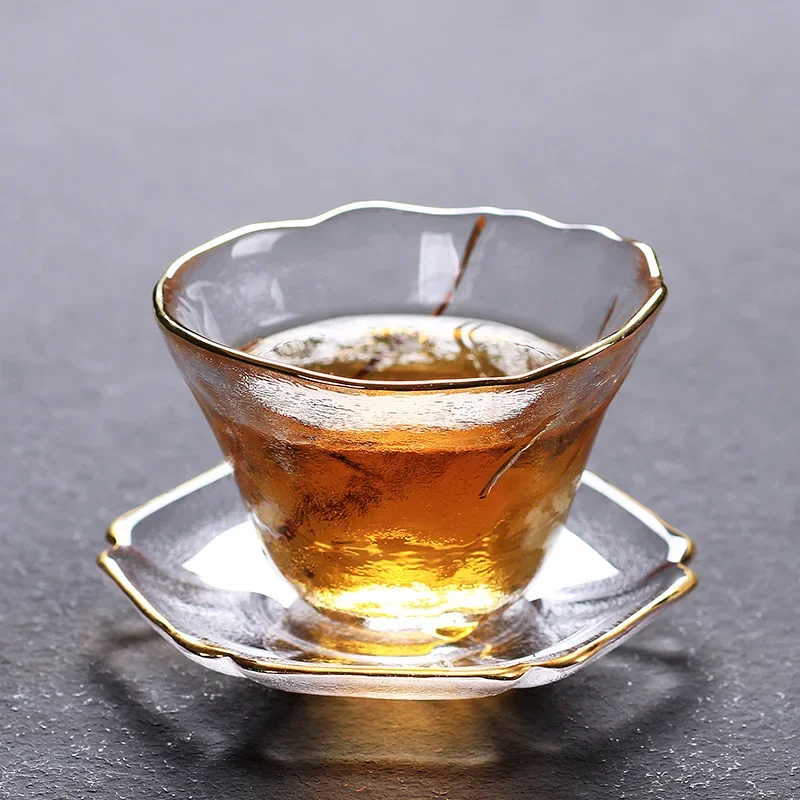 Crystal Galss Tea Cup and Saucer Set teapot cup set
