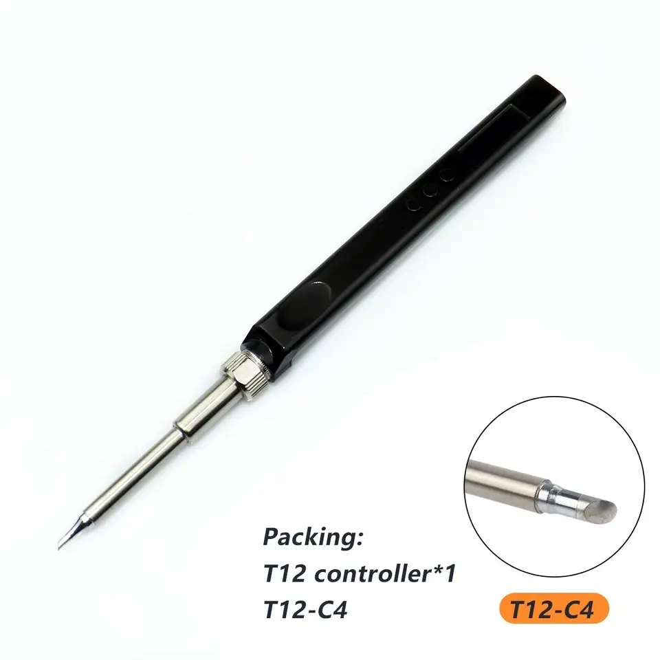 JV100 T12 OLED Mini Electric Soldering Iron Kit PD USB-C Repair Tool Adjustable Temp Portable Solder Welding Station Heat Pencil image 21