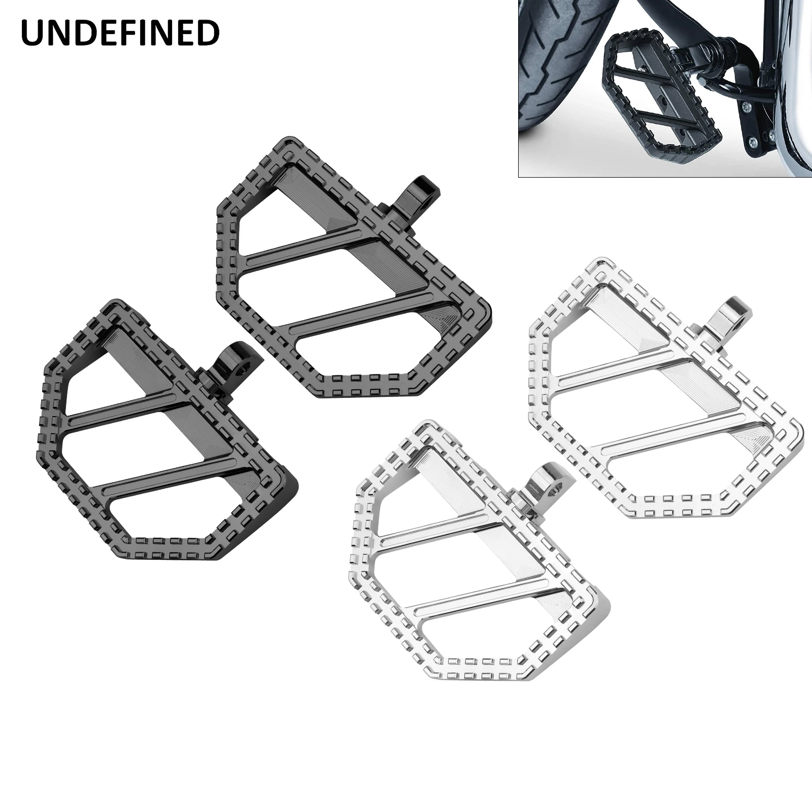 Moto Floorboard Riot Pedane Poggiapiedi Pedale Per Harley Touring Street Glide Sportster 883 Dyna Fat Bob Softail Fatboy