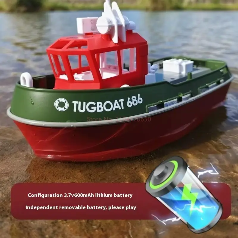 New Product 1: 72 Full Scale Remote Control Ship Simulation Tug 686 Dual Motor Small Tug Charging Children'S Toy Birthday Gift 4