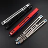 Mako V5 Bottle Balisong Trainer 7075 Alumimum Handle with Bushing Structure Butterfly knife Training for Self-Defense 2
