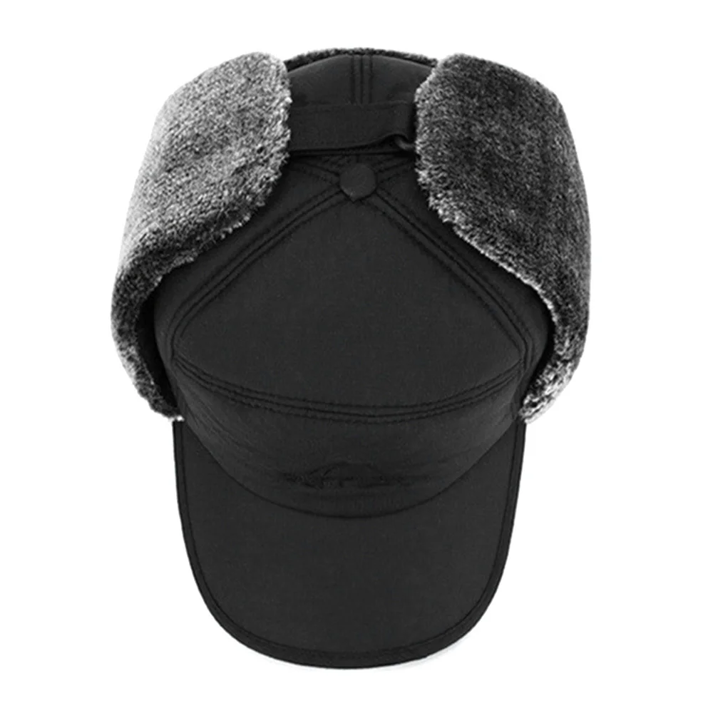 Winter Hat Men Women Faux Fur Bomber Hat Ear Flap Cap Outdoor Fishing Skiing
