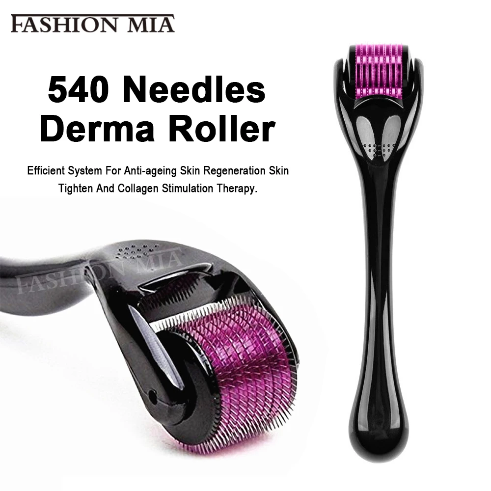 Derma Roller 1/2pcs 540 Derma Roller Classic Face Roller Skin Care Tool For Hair Growth Beard Growth 0.2/0.25/0.3/0.5/0.75/1.0 Household