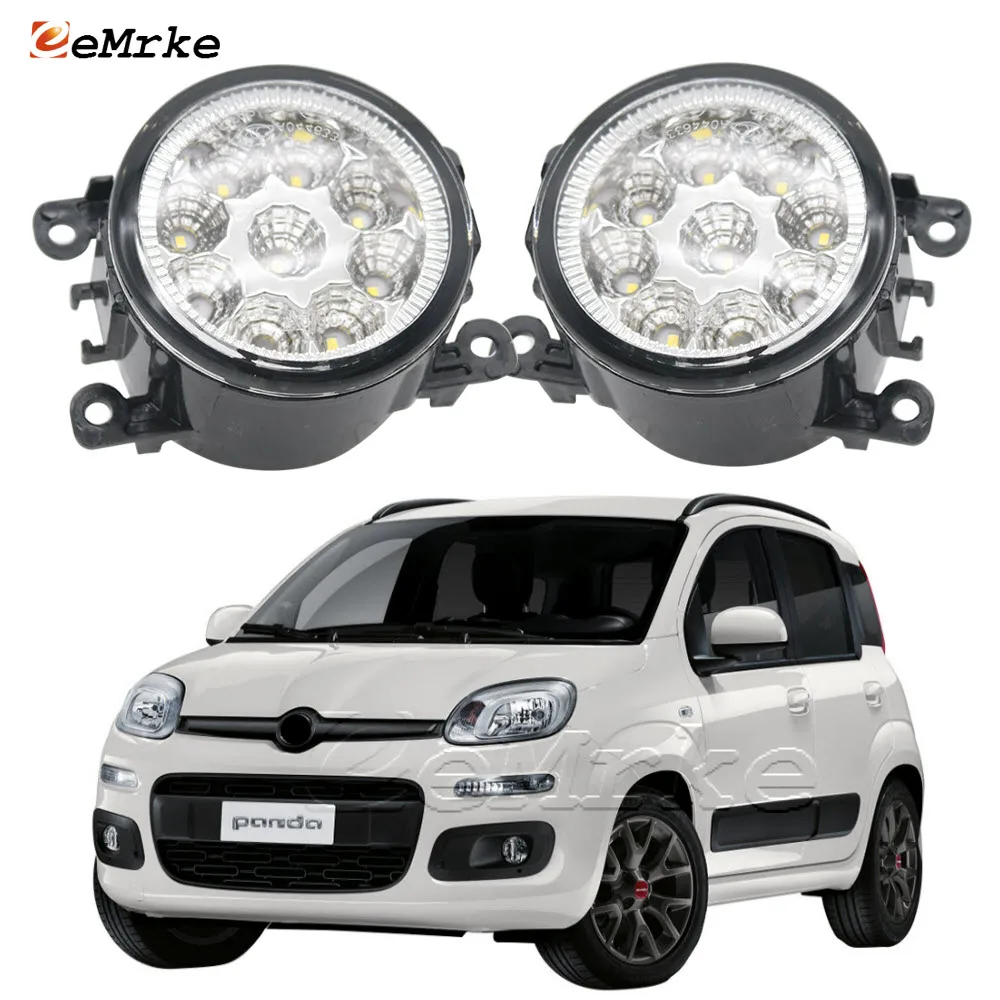 

Pair Led Fog Lights Lamp for Fiat Panda 4x4 Panda Trekking 2012 2013 2014 2015 2016 2017 12V Halogen Light DRL Car Accessories