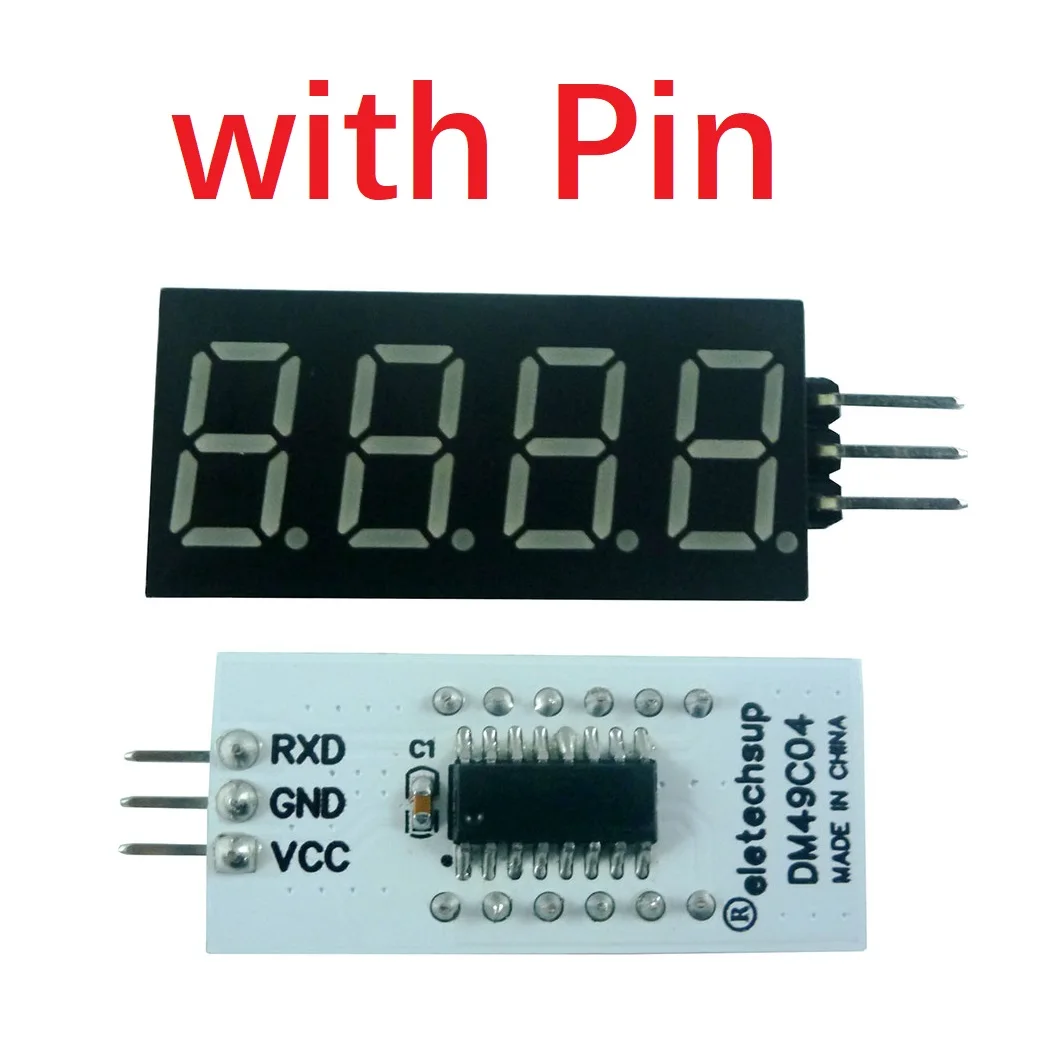 4-bit-UART-TTL-Serial-Port-7Seg-LED-Digital-Tube-Display-Module-for ...