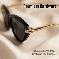 Lunettes de soleil œil de chat tendance pour femme, protection UV400, style vacances, luxe, 2026 3