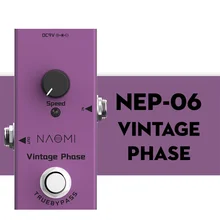 

Electric Guitar Effects Pedal VINTAGE PHASE Mini Single DC 9V NEP-06 Aluminum Alloy Musical Instruments Parts Accessories