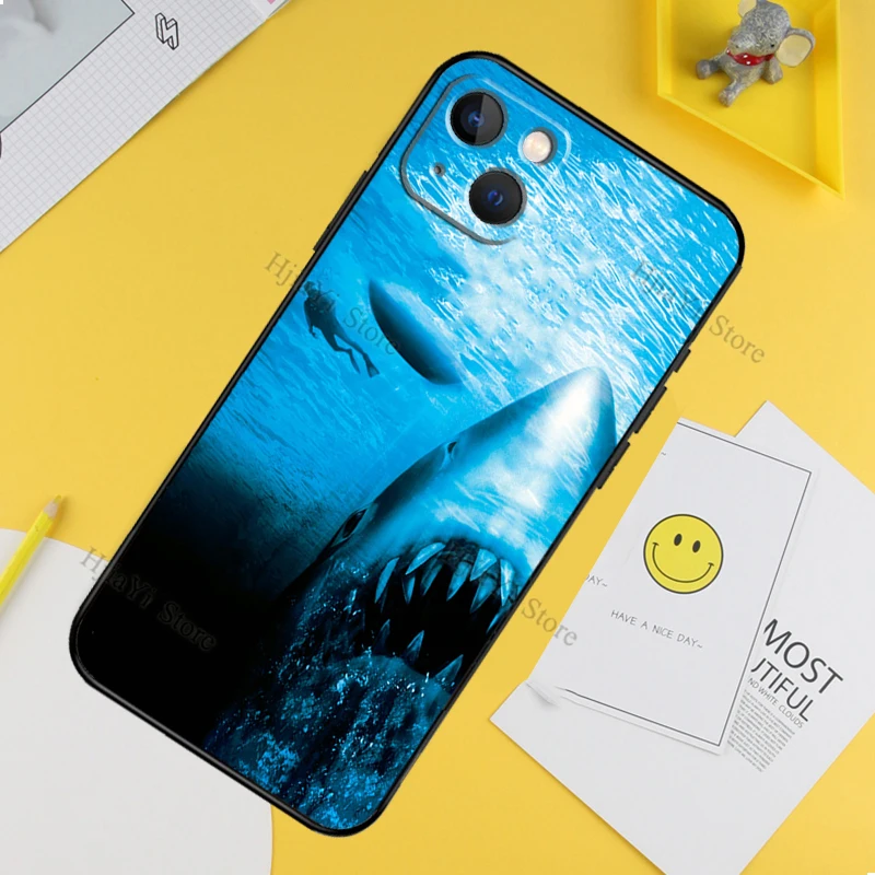 Classic Jaws Movie Poster Silicone Phone Case