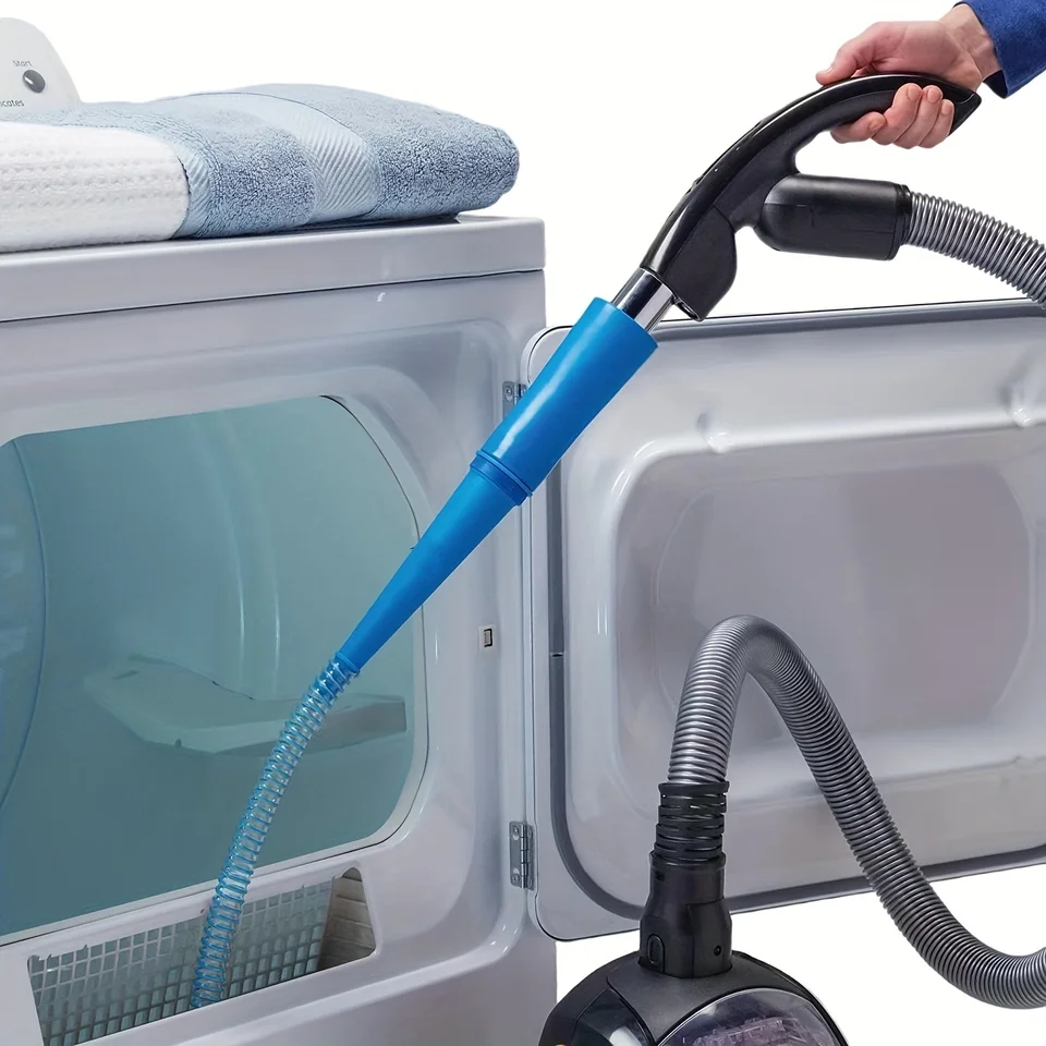 Kit Di Pulizia Per Asciugatrice Con Tubo Aspiratore Per Rimozione Pelucchi - Lunghezza Fino A 112 Cm, Adatto A Tutti Gli Aspirapolvere, Previene Incendi