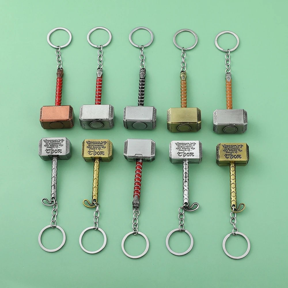 Marvel Thor Hammer Keychain Odin Norse Mythology Weapon Mjolnir
