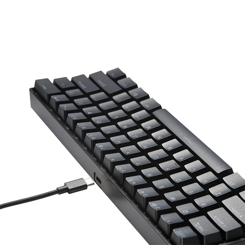 MADCATZ S.T.R.K.E.6 기계식 키보드, 61 키 전체 키, 충격이 없는 무선 키보드, 핫 스왑 RGB 라이트, E스포츠 게이머 키보드