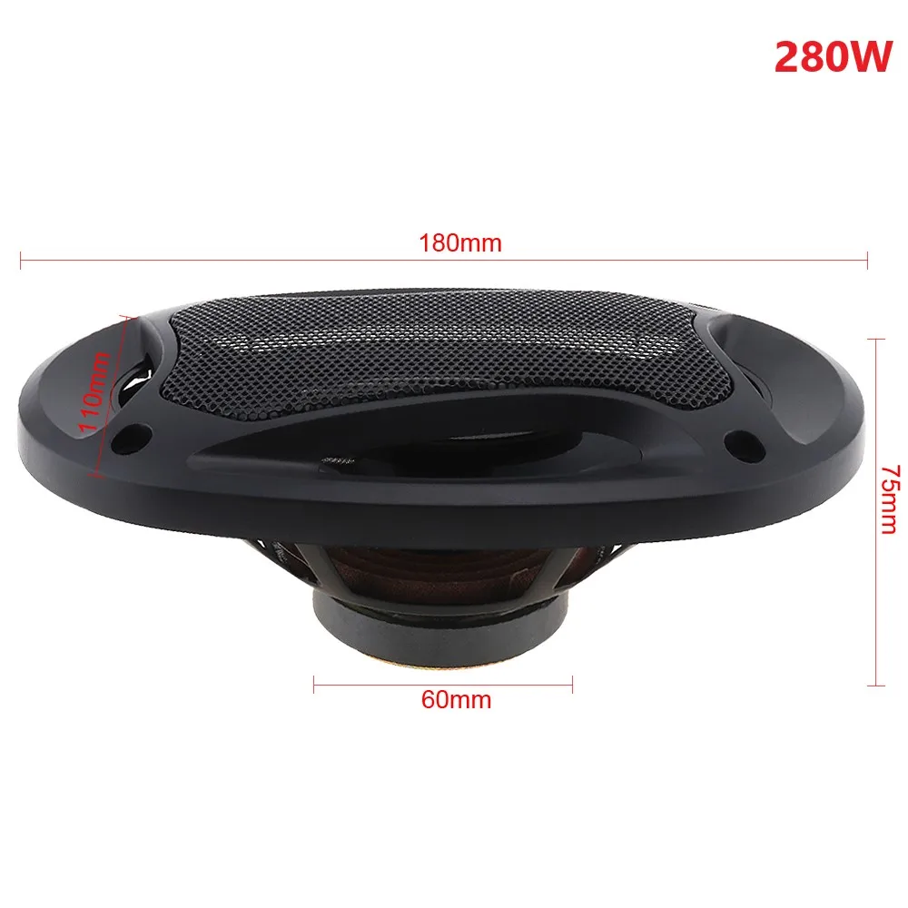 2 sztuk 4X 6 Cal 150/280W samochodowe HiFi głośnik koncentryczny drzwi pojazdu Auto Audio muzyka Stereo pełny zakres częstotliwości Subwoofer dla samochodów