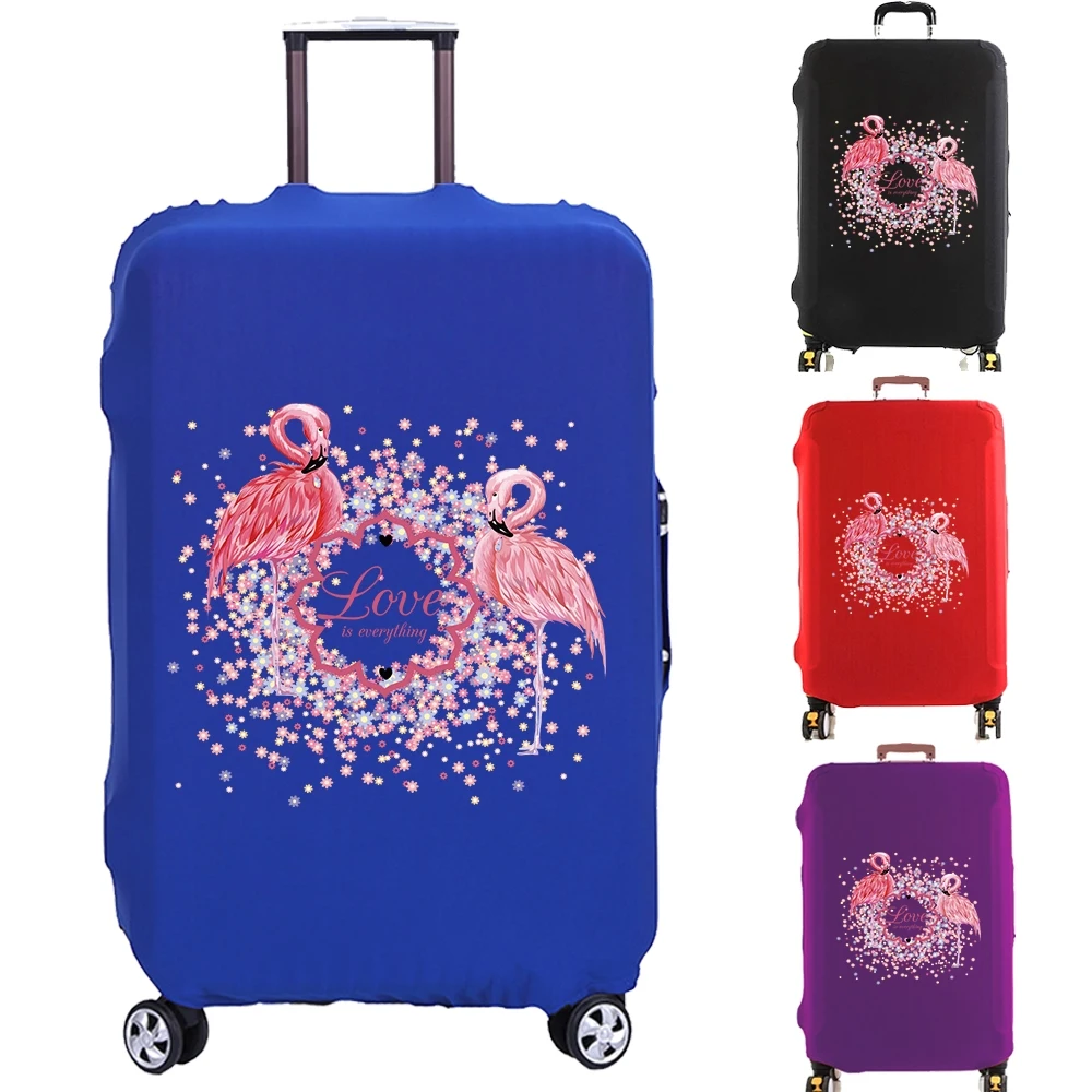 Чехол для чемодана защитный чехол с рисунком фламинго