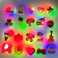 For crocs 1-5 pieces LED shoe accessories boys and girls cake chips pineapple decorative accessories buckle DIY shoe accessories 3