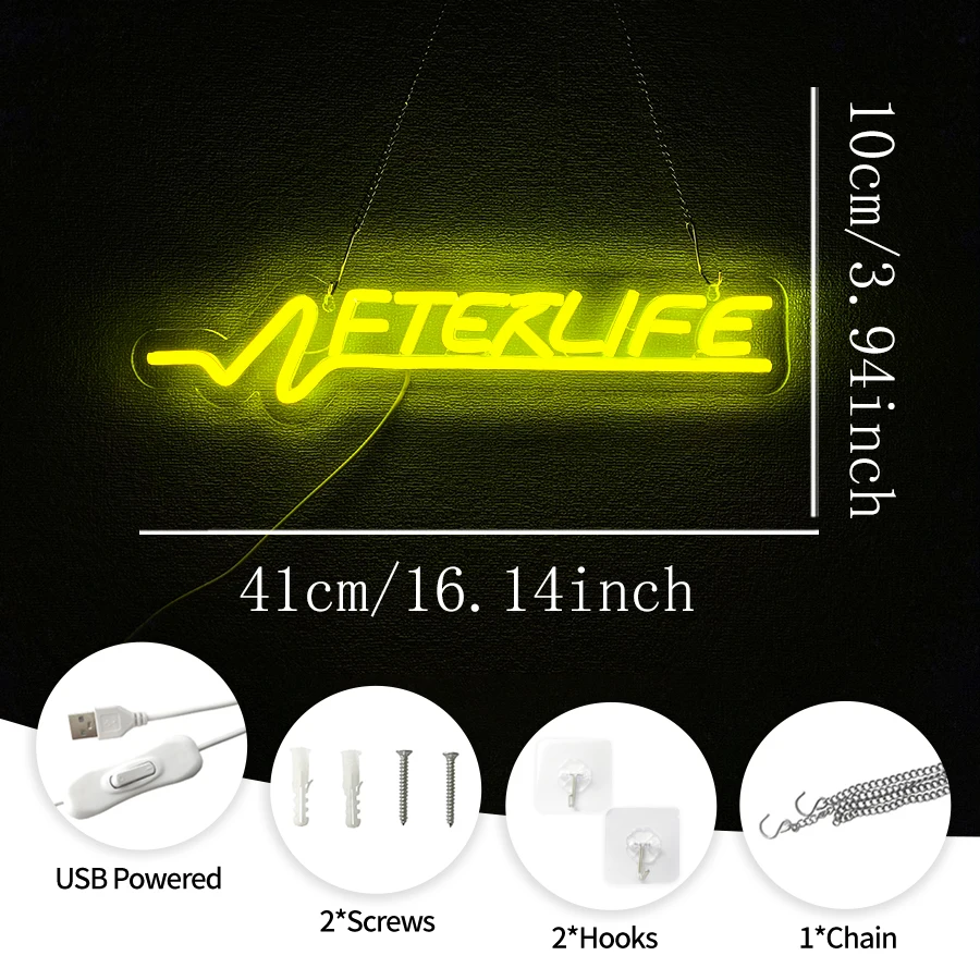 Cyberpunk Neon Sign For Wall Decor,Gaming LED Neon Sign For Man