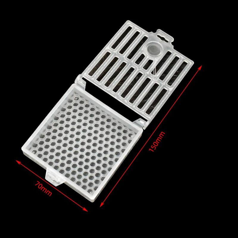 Jaula de plástico transparente para la cría de abejas, caja de correo de transmisión, casa de insectos, suministros de apicultura, nuevo diseño