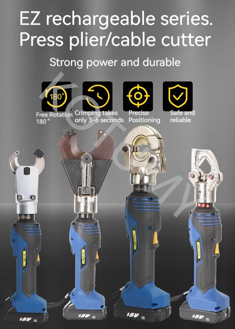 Electric Hydraulic Copper aluminum terminal Crimping Rechargeable Crimping Tool Crimping Pliers Rechargeable Hydraulic Pliers 2