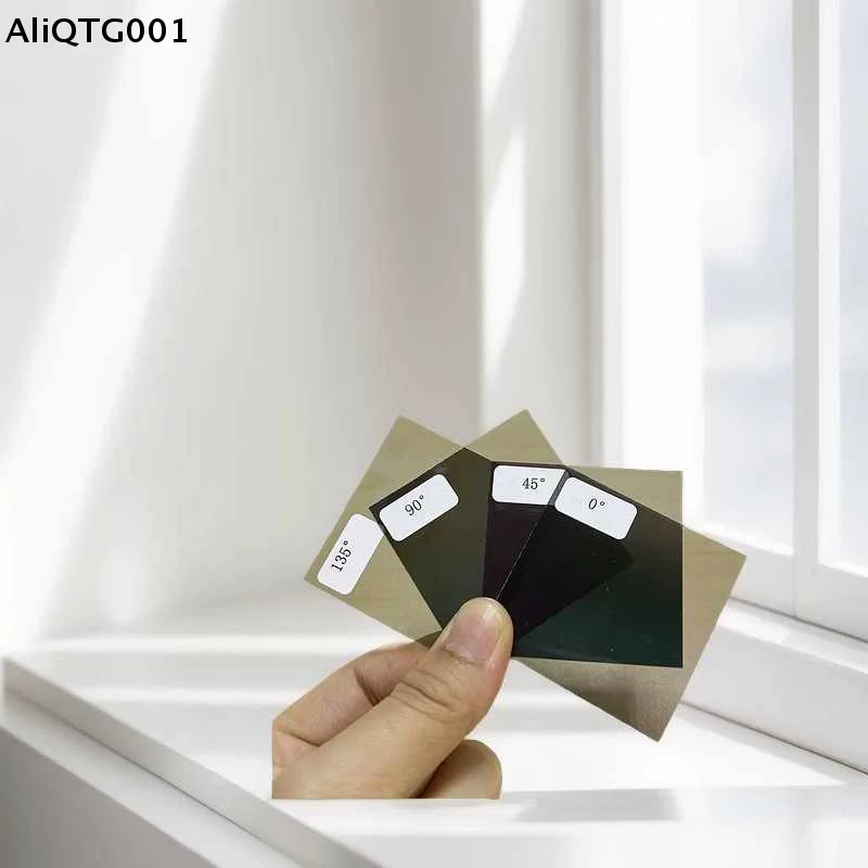 5x5cm LCD/LED 스크린 편광판 교체 테스트 도구(0/45/90/135도 각도 편광 필름 포함, 스크린 수리용)