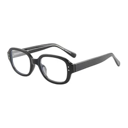 Vintage Red Coarse Frame Fashion Reading Glasses - -350 (Black)