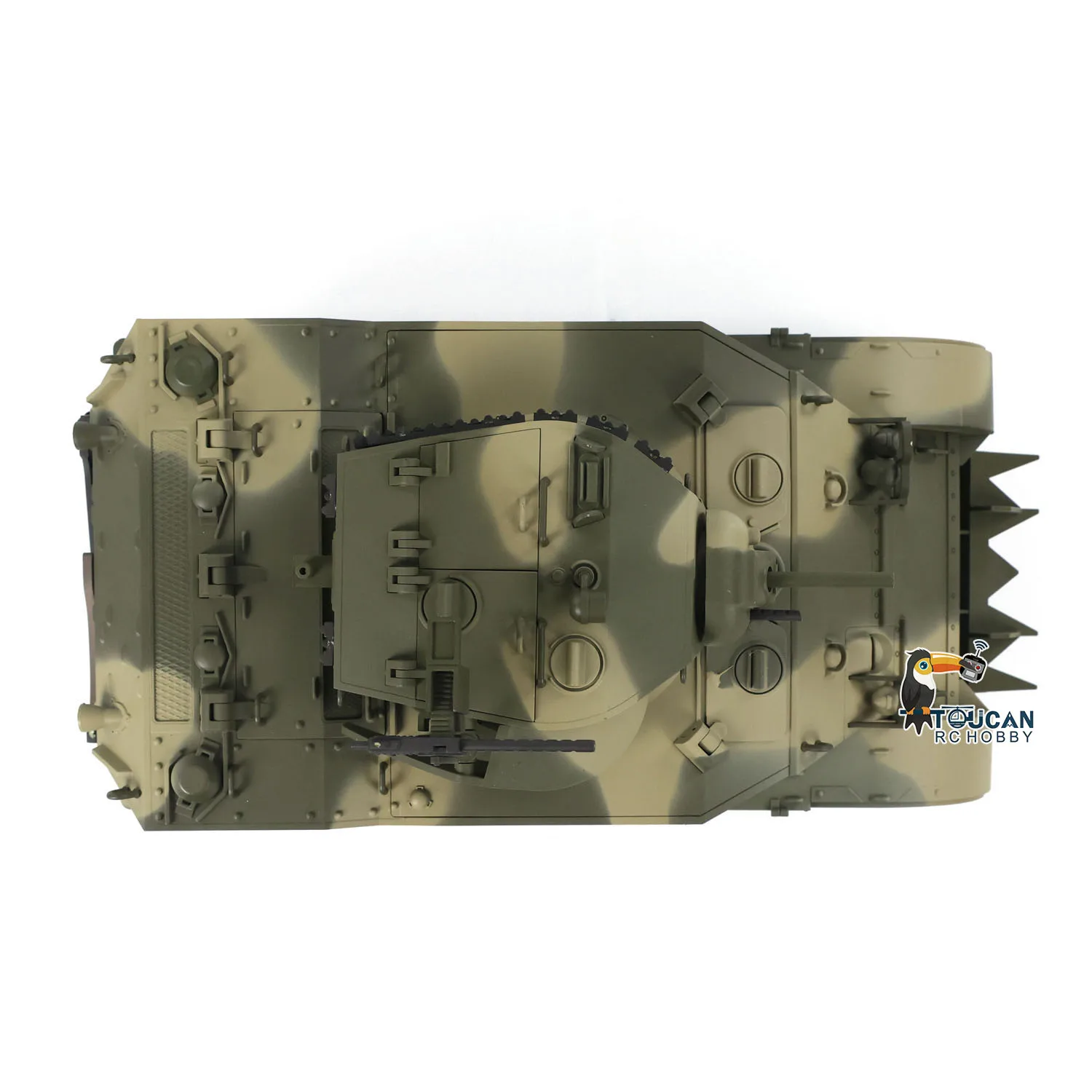 Gifts 1/16 RTR RC Tank US M5A1 Stuart VI Remote Control Light Tank Two Battery Radio Mini Vehicle Car Model Toys for Boys 6