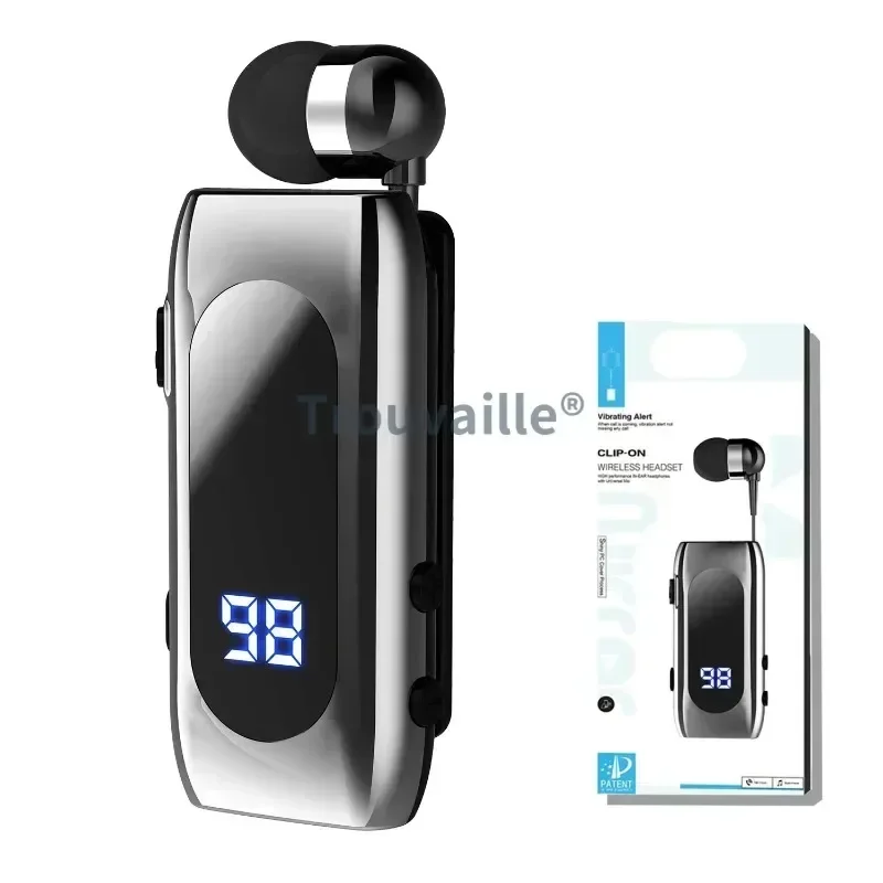 Lavalier Wireless Bluetooth Earphone with Fast Charging & Vibration Alert