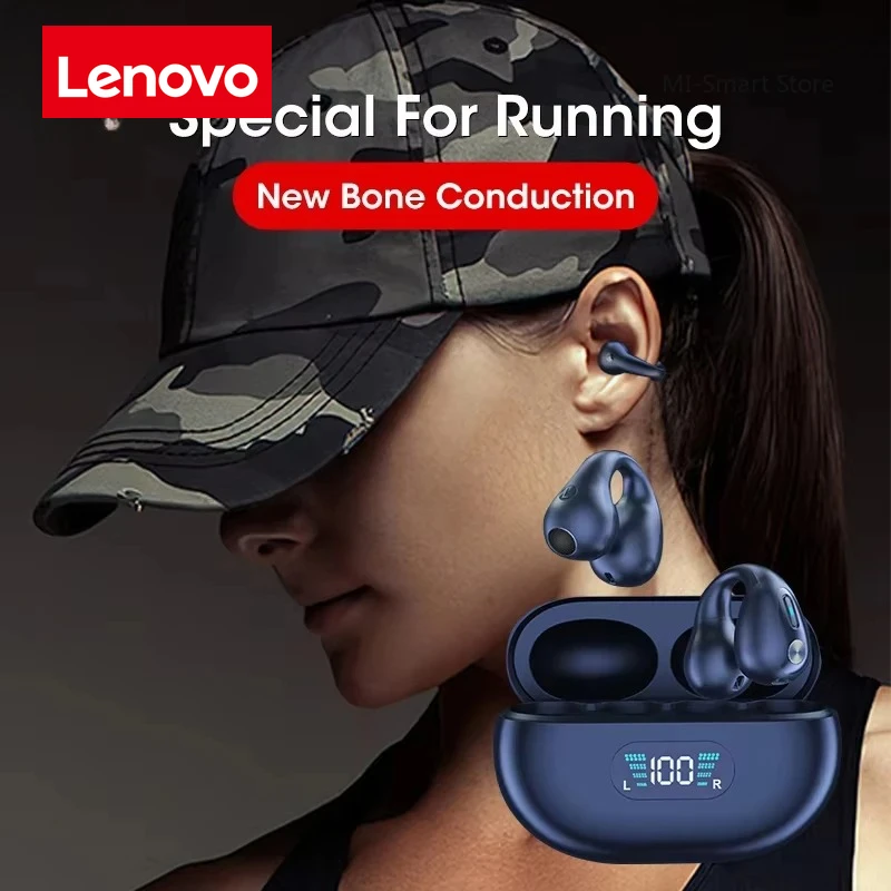 Lenovo Ambie Sound Wireless Bluetooth Earphones Bone Conduction TWS Earbuds Earcuffs Ear Earring Auriculares Sport Headset