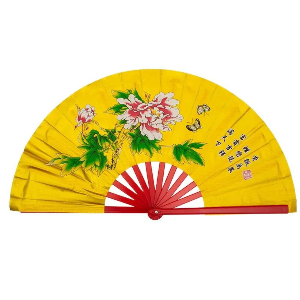 Folding Fan Kung Fu Fan Kung Fu Tai Chi Fan 33cm Chinese Tai Chi Yoga Kung Fu Bone Dance Performance Hand Folding Stage Fan Chinoiserie Wedding Decor