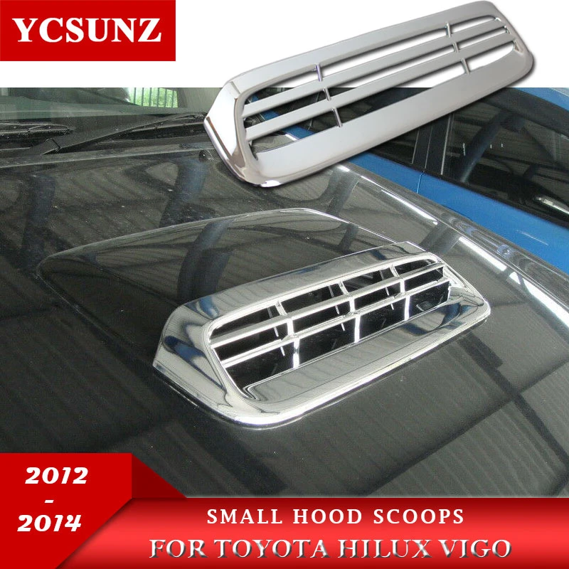 cromadas de ABS para coche, accesorios cubierta de salida de capó pequeño Toyota Hilux 2012 2013 2014|for toyota|car stylinghood scoop - AliExpress