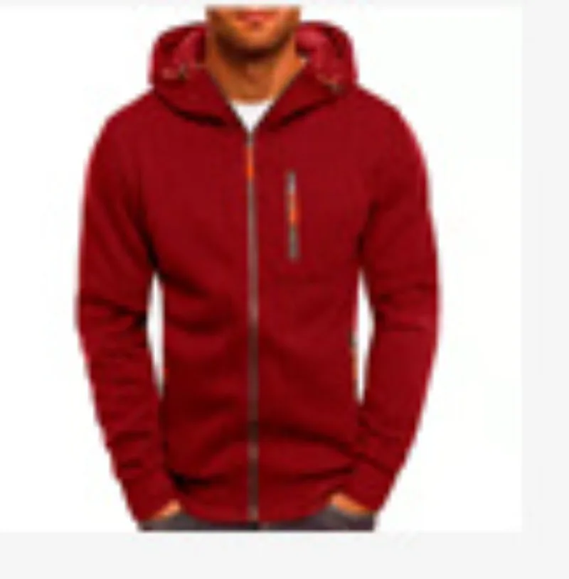 Autumn and Winter Sweaters for Men's Sports Fitness Leisure Jacquard Sweaters for Cardigans Hooded Jackets Hooded Sweaters