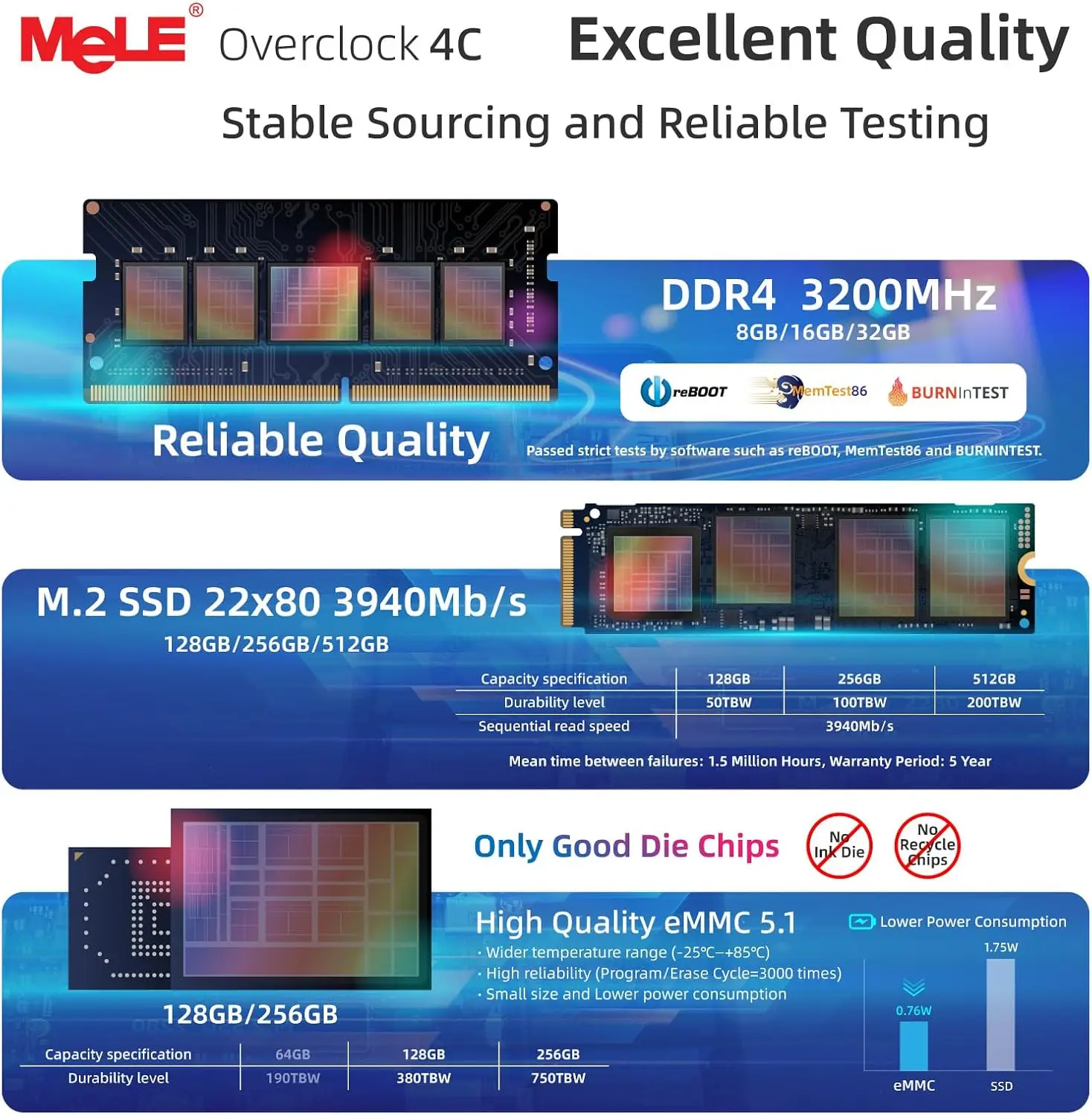MeLE Mini PC Overclock4C｜N100/16GB/512GB Amazon.com: MeLE Mini PC with Win-11-Pro,Micro Desktop Computer
