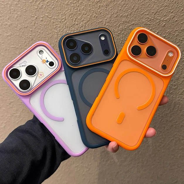 Translucent Matte MagSafe-Compatible Double Color Contrast Case