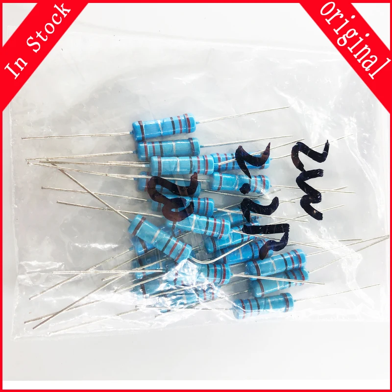 2.2 Ohm 2W 2.2R 2R2 Metal Film Resistor 1% Error In Stock 20pcs/lot metal film resistor metal film resistors