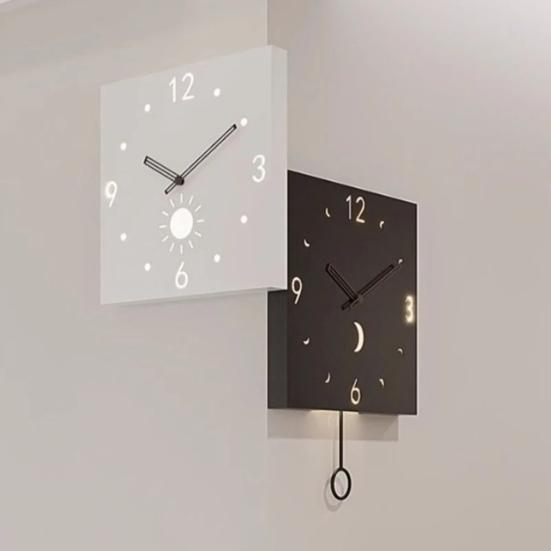 Luxury Wall Clocks Nordic Stylish Corner Modern Living Room Dacorations Items Silent Wall Clocks Aesthetic Accessories for Home