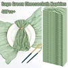 10-100Pcs Sage Green Napkins for Wedding Boho Gauze Table Napkins 50x50cm Serving Table Decor Dinner Towel Cocktail Napkins 1