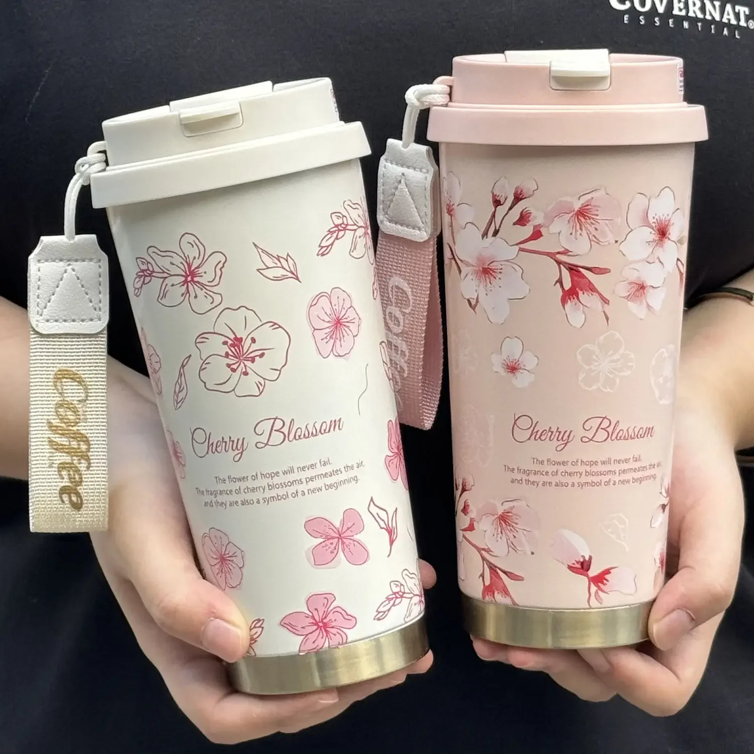 كوب قهوة حراري ستانلس ستيل بمقبض