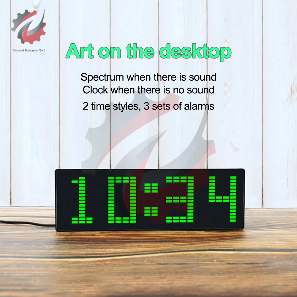 Vfd2515 Orologio Con Spettro Musicale, Display, Controllo Vocale Indicatore Di Livello Analizzatore~p139182709 - Foto 7