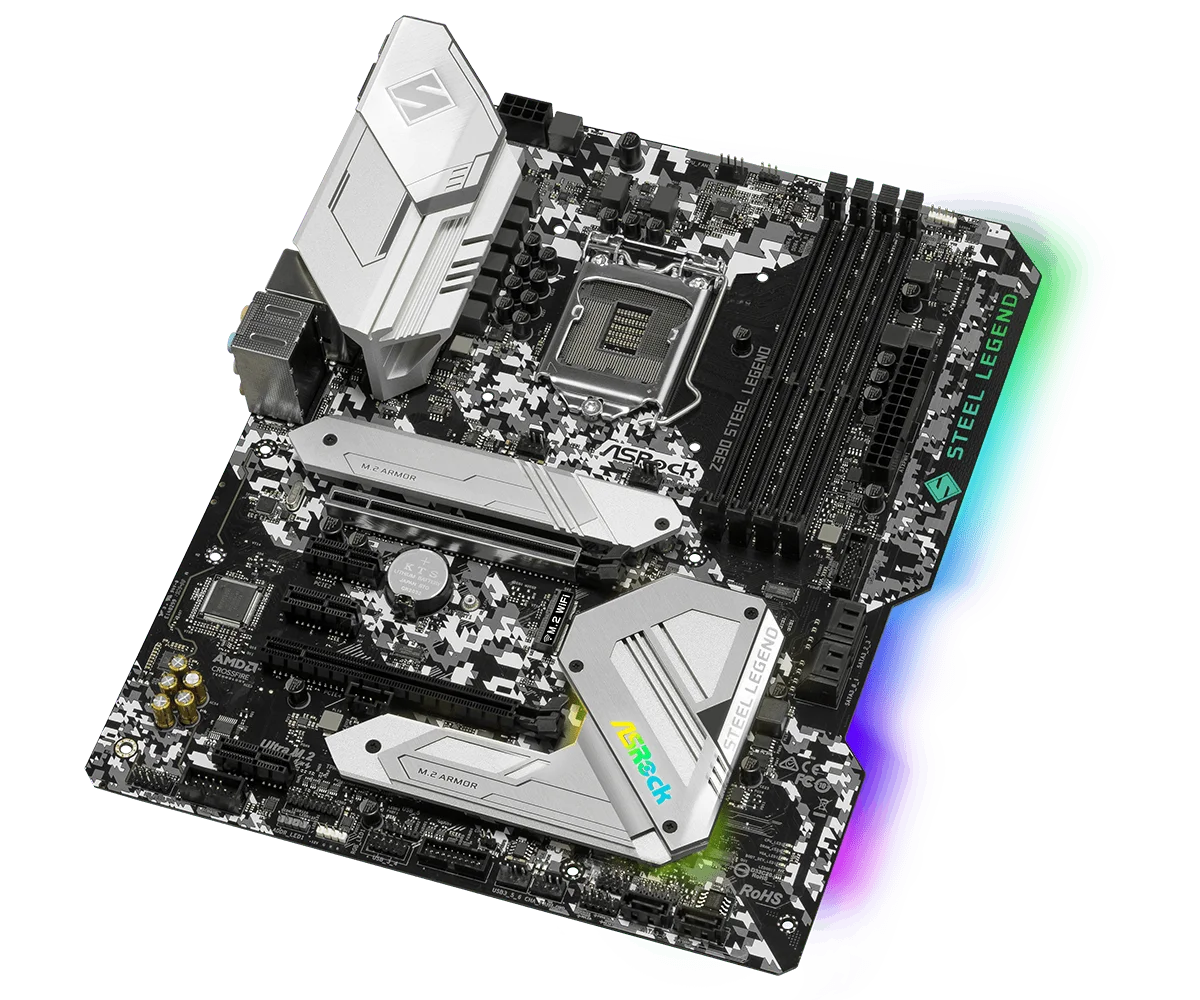 CPU ASROC Z390 STEEL LEGEND CPU I9 9900K Asrock Z390 Steel Legend Płyta główna LGA 1151 intel Z390