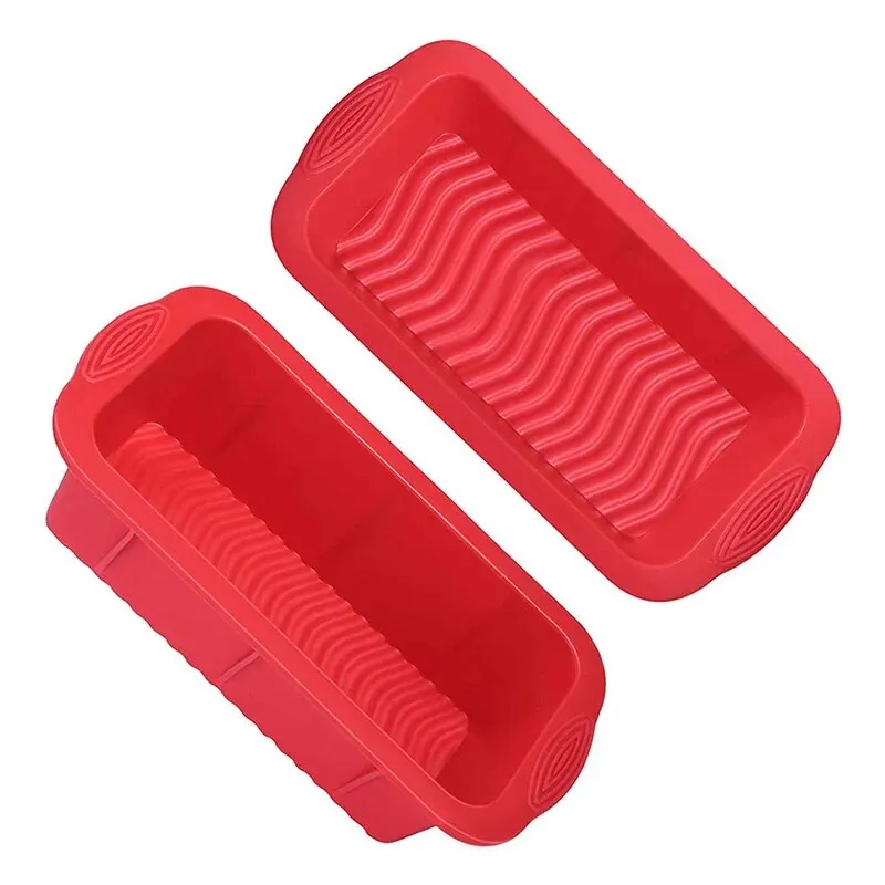 Silicone Loaf Pans Silicone Bread Baking Molds Pans Rectangle Cake Baking Pan Mold Non-stick Flexible silicone baking pans