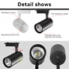 110V 220V Spotes To Ceiling Lighting Rail COB Track Light System Spotlight Fixture Track Lamp Set For Kitchen Living Room Store 3