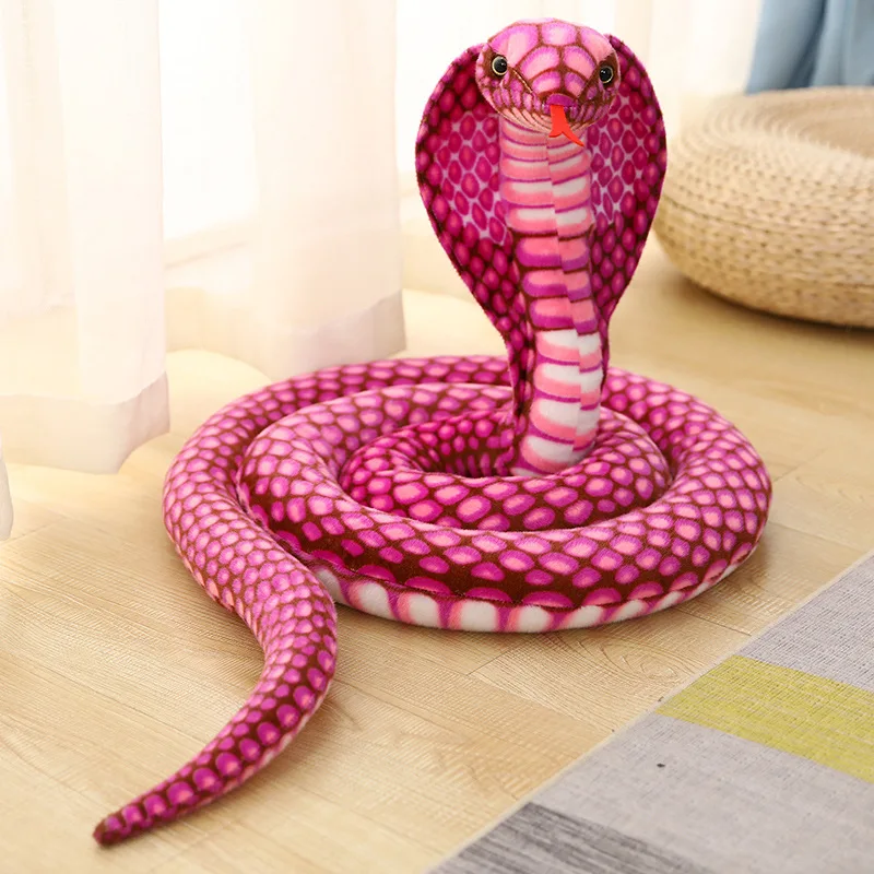 thumbnail image 1 of Peluche de serpiente de pitón simulado para niños, almohada larga de peluche de Boa Cobra gigante, regalo para decoración del hogar, 80-240CM, 1 of 5