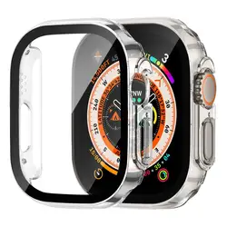 Premium Tempered Glass Screen Protector with Cover for 49mm ultra (Clear)