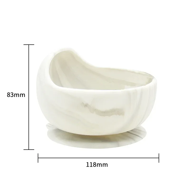 Baby Suction Cup Silicone Bowl Tableware Children's Tableware Baby Feeding Tableware Supplementary Food Bowl Children's Bowl 4
