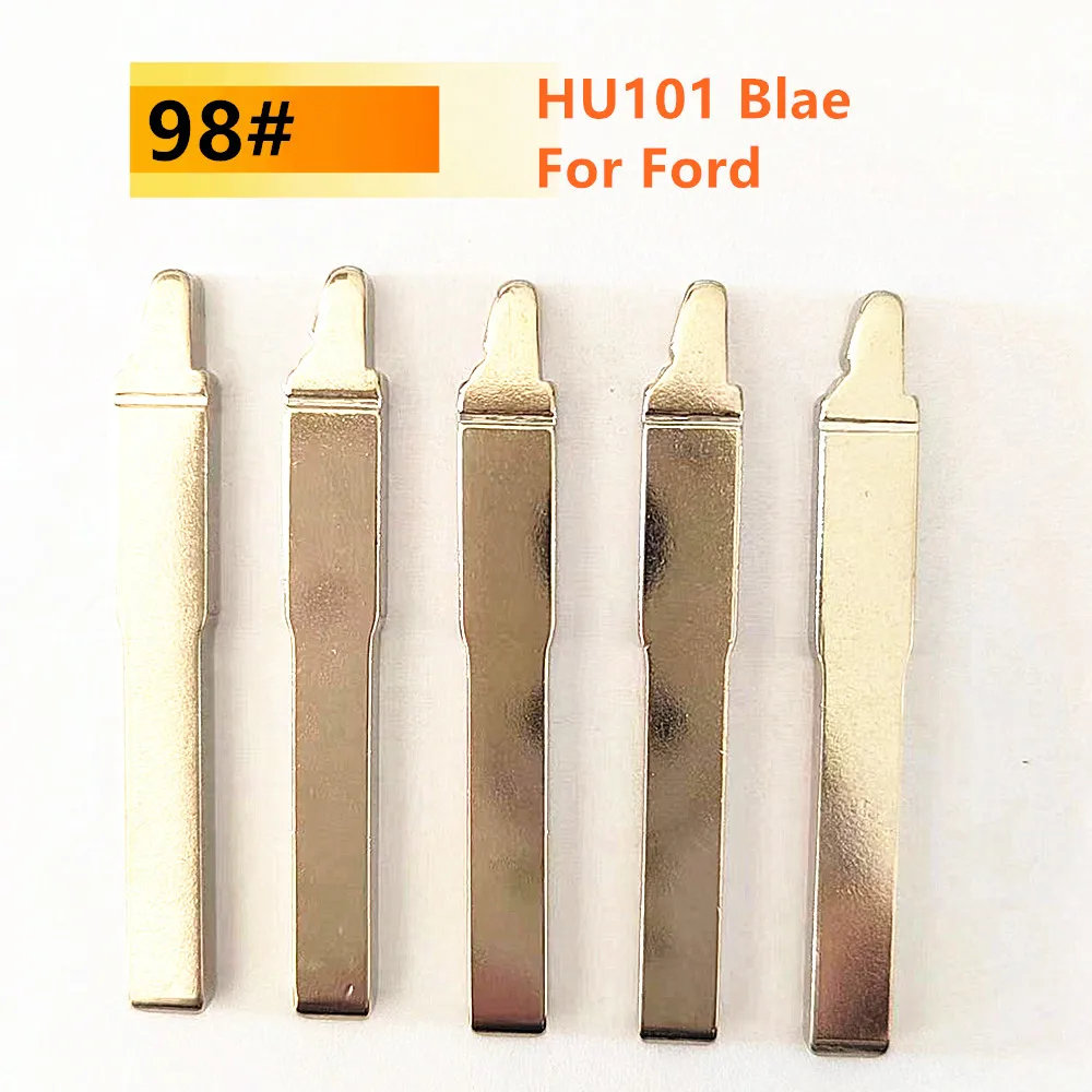 

10Pcs/Lot Original 98# NO.98 Replacement Key HU101 Blade Car Blank Remote Key Blade For Ford Focus Flip Remote Car Key Blade