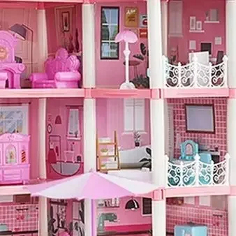 3D fai da te sogno principessa castello villa assemblaggio casa delle bambole set giocattolo ragazza famiglia giocattolo musica per bambini casa delle bambole assemblaggio villa casa - immagine 2