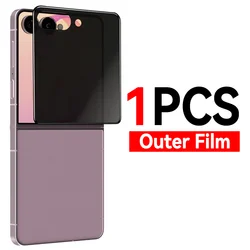 6 - in - 1 Anti - Spy Hydrogel Privacy Screen Protectors - Soft TPU Protective Film - 3x (Outer Film)