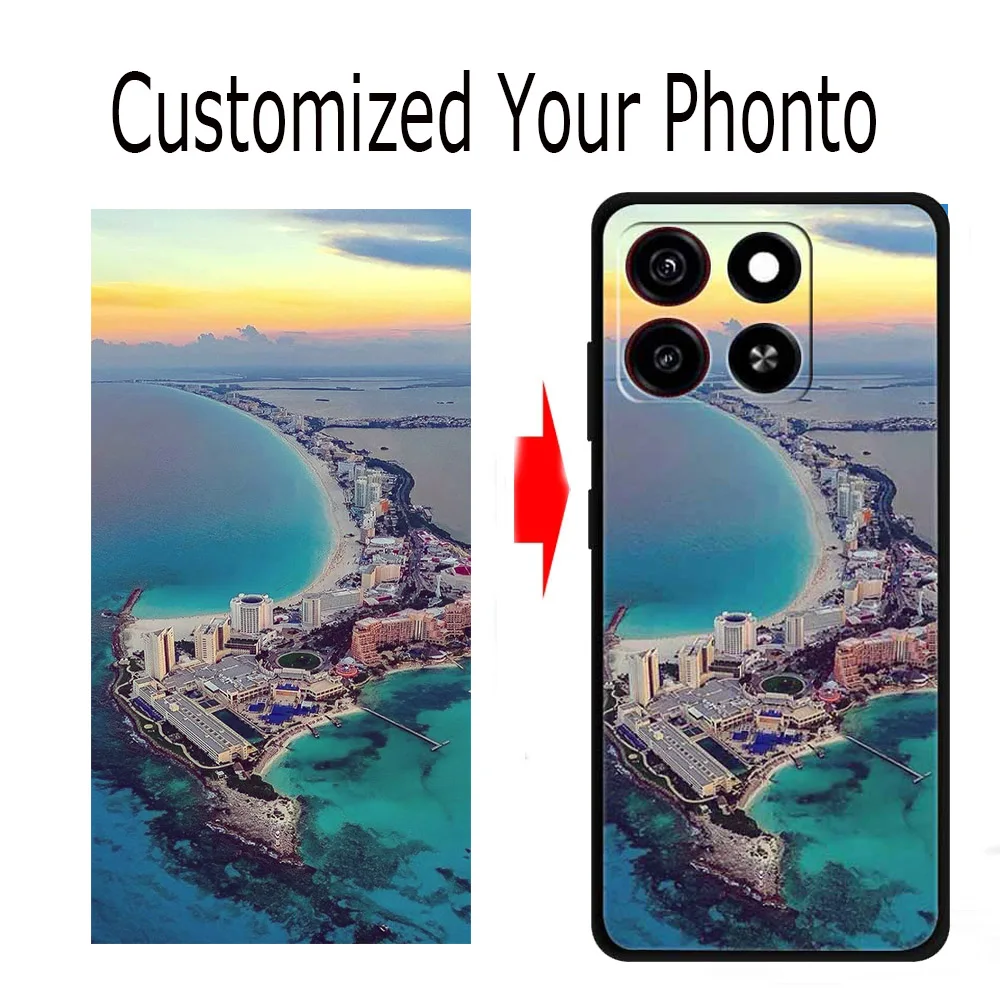 Personalized DIY Photo Phone Case - Custom Design with Your Pictures and Text on a Silicone Cover