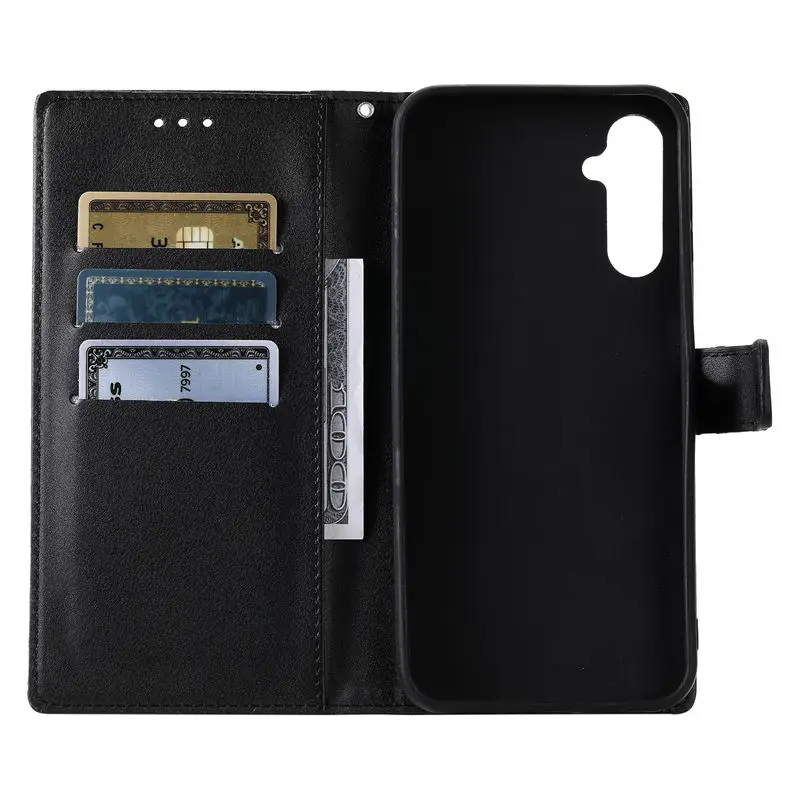 Étui portefeuille de luxe en cuir à rabat pour Samsung Galaxy A14 A34 A54 A50 A51 A70 A71 A10 A20 A30 A40 A21S A31 A73 A13 4G 5G_voghion.com