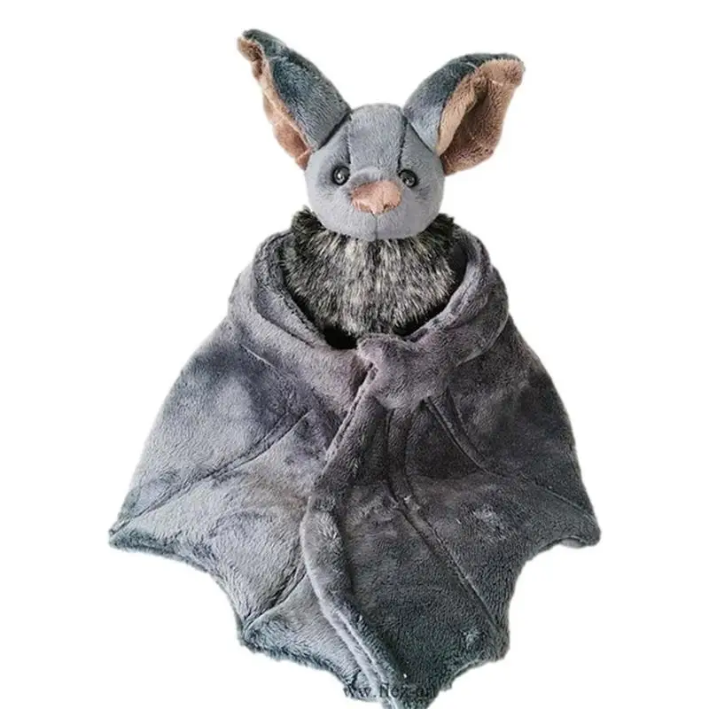 13 Inch Halloween Bat Plush Bat Stuffed Animals Plush Toys Soft Plush Pillow Animal Doll for Hugging Gothic Bat Home Decoration skull moon sun gothic mouse pad xl extended mousepad desk pad nonslip rubber mice mats stitched edges playmat 31 5x11 8 inch