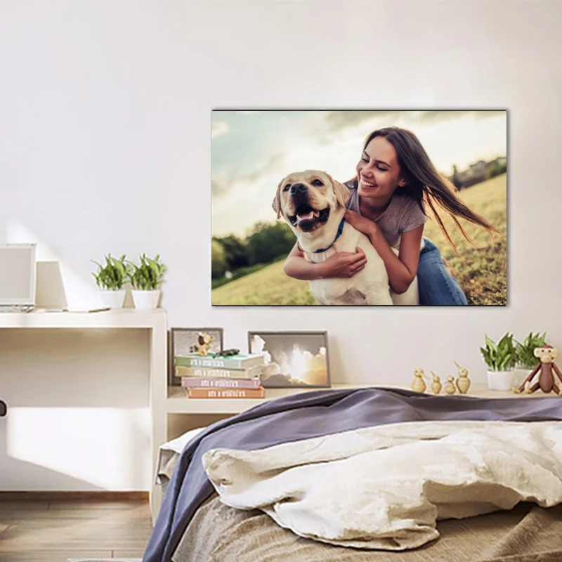 Dropshipping Custom Spray Printing on Canvas Painting Personalized Photo Print Posters Artwork Gift for Home Decoration Pictures